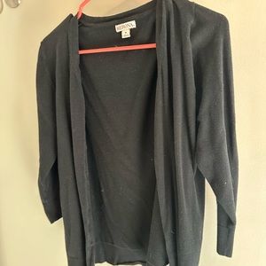 Black cardigan, merona brand, women’s medium